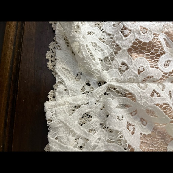 Lulus. Lace Dress Size XS Taupe underneath and Ivory Lace - Picture 6 of 13